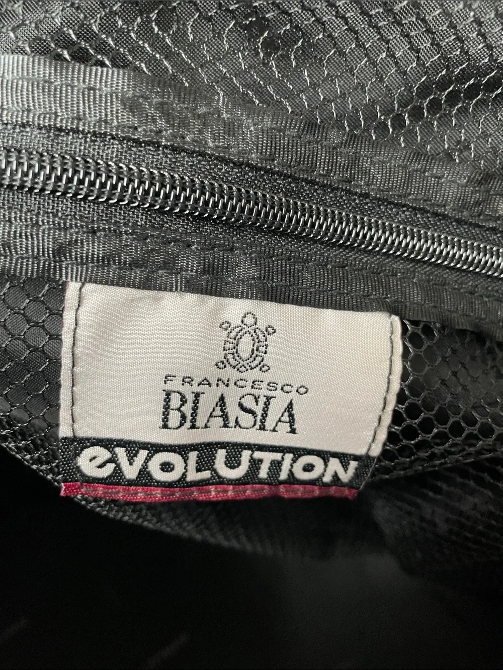 Francesco Biasia Black Nylon Laptop Briefcase with Shoulder Strap